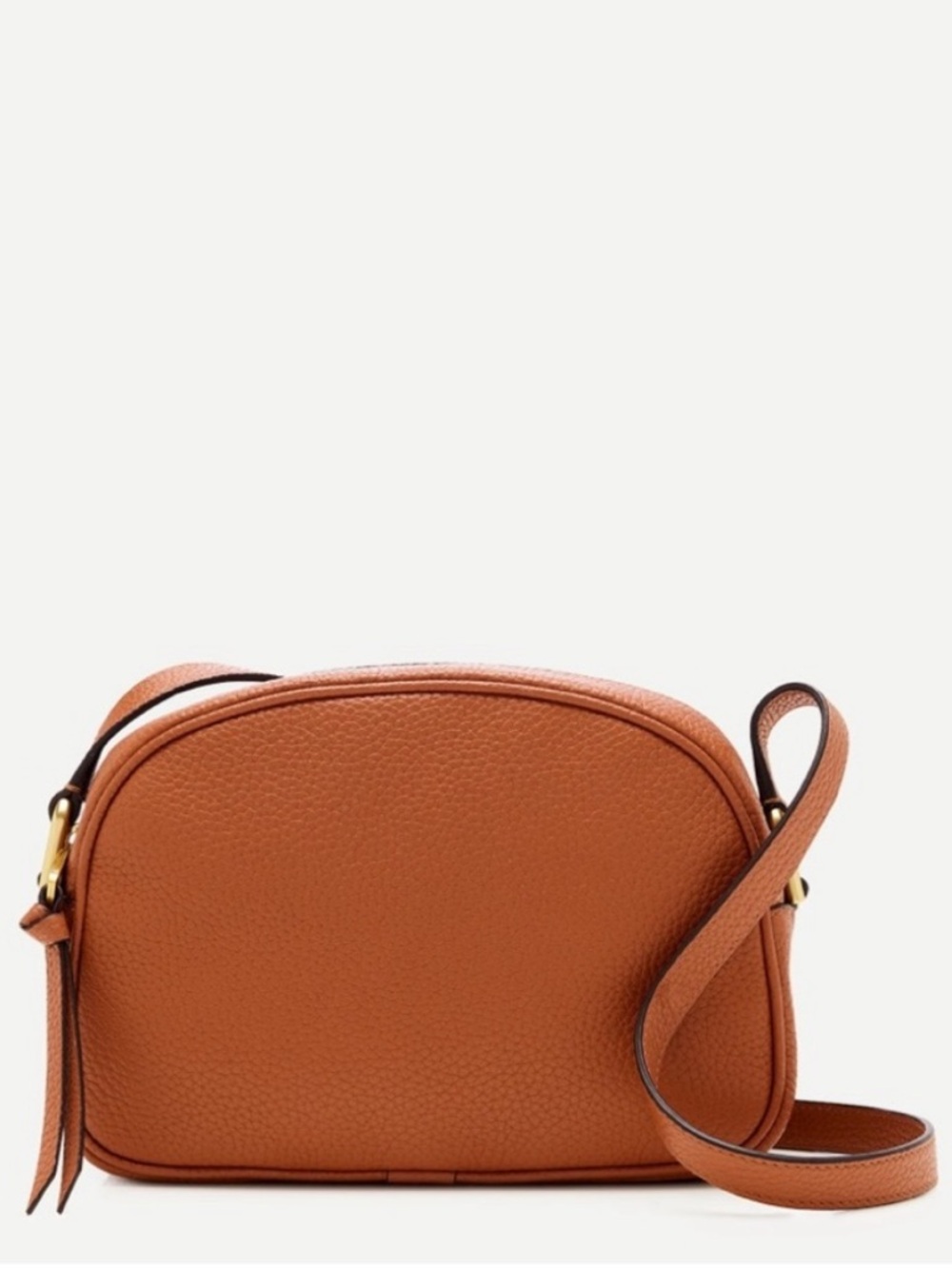 J. Crew Cognac Italian Leather Crossbody
